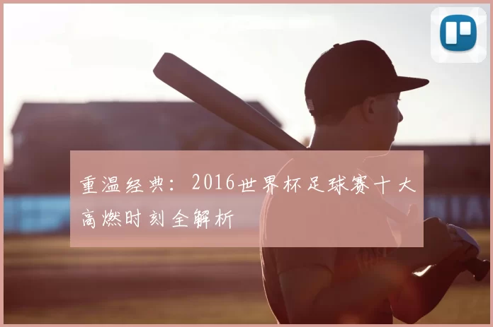 重温经典：2016世界杯足球赛十大高燃时刻全解析