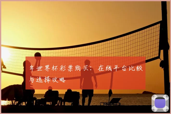 年世界杯彩票购买：在线平台比较与选择攻略