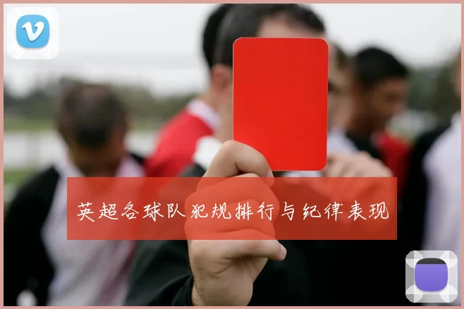 英超各球队犯规排行与纪律表现
